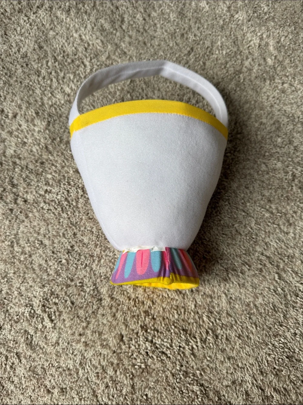 Disney White Yellow Chip Character Plush Trick-or-Treat Bag